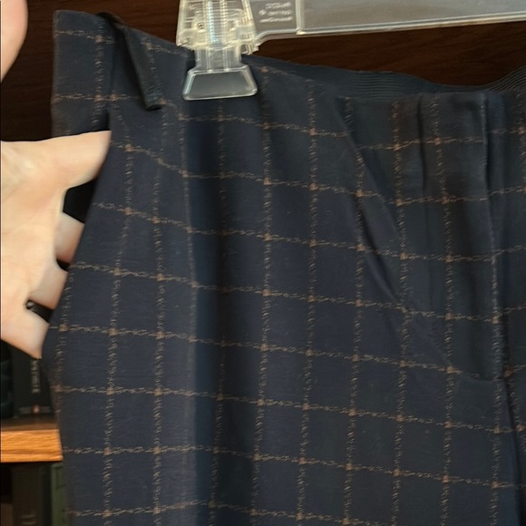 Amanda & Chelsea Black Checkered Straight Leg Pants - Picture 3 of 5